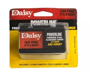 Daisy Powerline Steel Slingshot Ammo 1/4" Steel Shot 250 Per Box 988114-446 - Picture 1 of 2