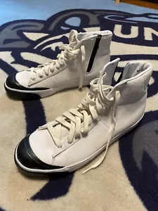 New Nike Men's Blazer Mid Ab Canvas White Black Casual Style 452210 100 US 13 - Picture 1 of 12