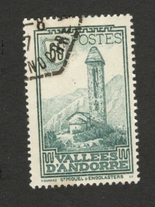 FRENCH ANDORRA  - FRANCE - USED STAMP,  65 C - LANDSCAPE - 1932. - Picture 1 of 2