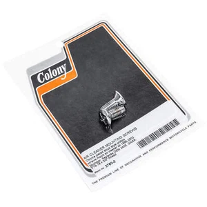 #3760-2 Air Cleaner Mounting Screws 1986-2003 Harley XL Chrome Plated Colony Mac - Picture 1 of 1