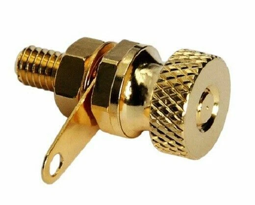 Morsetto di massa per giradischi - Placcato oro 24K