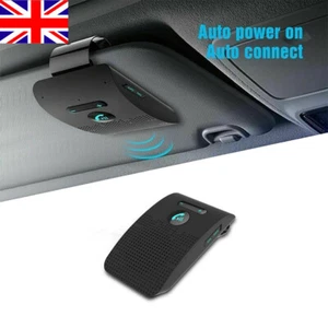 Hands Free Wireless Bluetooth Sun Visor Car Kit Speakerphone Speaker Accessorie - Picture 1 of 11