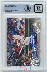 Juan Soto Nationals Signed Autographed 2018 Topps Update Series #US104 BAS 10 - Picture 1 of 2