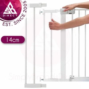 Extensión de puerta de ajuste de seguridad primera presión│Kit de extensión de puerta de seguridad para niños│14 cm│Blanco - Imagen 1 de 4