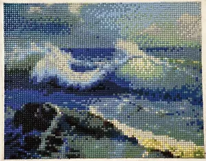 Beach Scene Beach House Decor Diamond Painting Ready to Frame - 10” x 8” - Picture 1 of 4