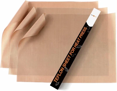 Hojas De Teflon Prensa Termica Paquete De 3 Hojas De Teflon Ptfe Antiadherentes - Image 1 of 2