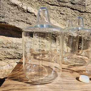 Pyrex #1596-5 Glass Carb Solution Bottle Tool Neck Large Jar 5 Gal 19 Liters "B" - Picture 1 of 15