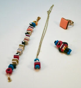 Jewellery set Liquorice allsorts - Picture 1 of 1