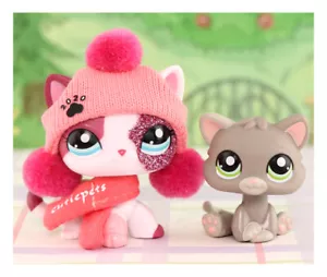 Mini LPS Tienda de Mascotas Gato Gatito 2x y Lindos Accesorios Niños Regalo Animal Juguete Popular - Imagen 1 de 4