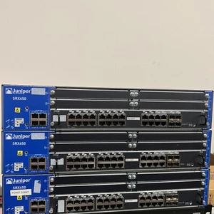 (3) Juniper SRX650 Services Gateway 1x SRX-GP-16GE 1x SRX600-SRE6H 2x 645W PSU - Picture 1 of 8