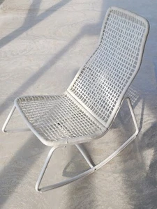 White Ikea Garden Rocking Chair - Picture 1 of 13