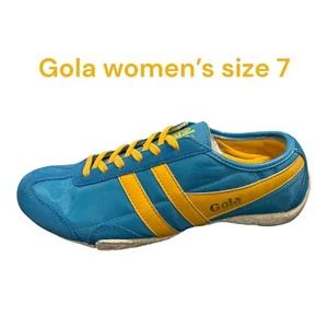 ***NUOVO*** Gola Scarpe da Ginnastica Donna Taglia 7 U.S. Nylon con Bordo in Camoscio - Foto 1 di 6