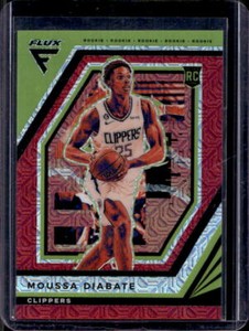 2022-23 Flux Moussa Diabate Red Mojo Prizm Rookie RC #46/99 #223 Clippers