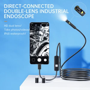 1080P Dual Lens IP68 Wasserdicht Endoskop Inspektion Kamera Snake Cam iOS Android - Bild 1 von 9