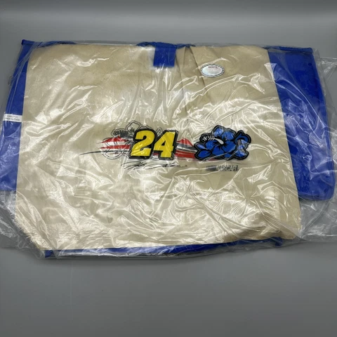 Jeff Gordon No. 24 Clear Plastic PVC Tote Bag Stadium Security Nascar Blue 18x13 Cover