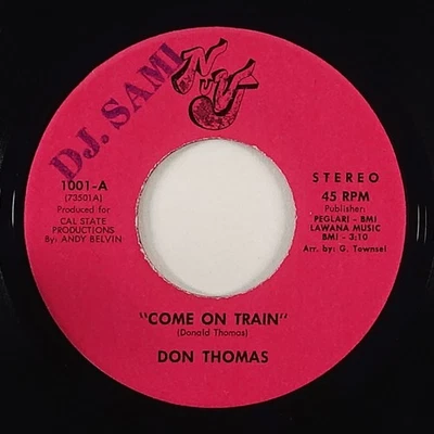Don Thomas "Come On Train" Northern Soul 45 NUJV Original HEAR Foto 1 de 2