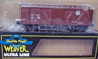 WEAVER O SCALE  NH NEW HAVEN OUTSIDE BRACED BOX CAR 3 RAIL NOS - Image 1 of 4