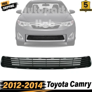 Front Bumper Lower Grille Textured Black Plastic For 2012-2014 Toyota Camry - Picture 1 of 6
