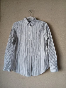 Lauren Ralph Lauren Hemd Damen Medium weiß grün gestreift Stretch bügelfrei - Bild 1 von 15