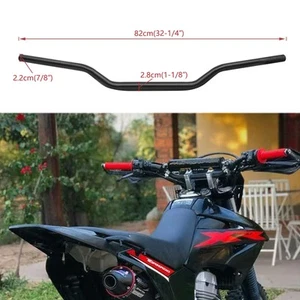 Motorcycle 7/8'' 22mm Drag Bar Handlebar For Honda XR150L XR250 XR650L XR100 - Foto 1 di 16