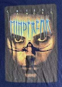 VTG. 2007 CRISS ANGEL MIND FREAK - ILLUSIONS UP CLOSE AND IN YOUR FACE T-SHIRT-L - Picture 1 of 5