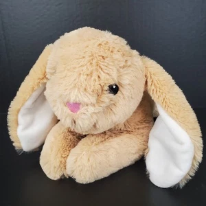 MTY INTERNATIONAL Tan Bunny Rabbit Plush Laying 11" Long Ears Sewn Eyes - Picture 1 of 9