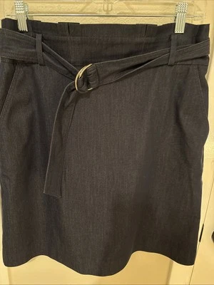 Ann Taylor, size 8, Denim with Stretch Skirt - Image 1 of 4