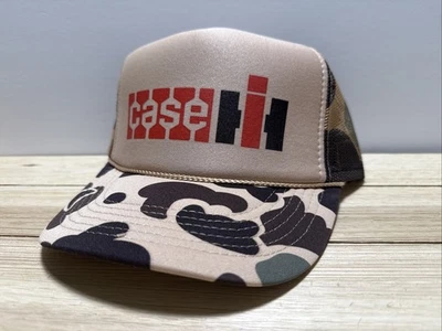 Vintage Case International Harvester Hat Trucker Hat snapback Camo Tractor Hat - Image 1 of 4