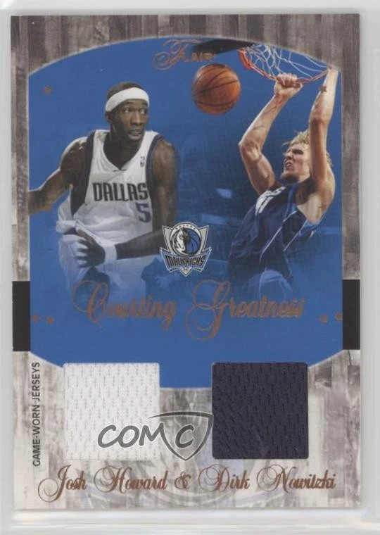 2004 Flair Courting Greatness Джерси Двойной /99 Дирк Новицки Джош Говард Новитки - Изображение 1 из 2