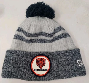 Official NFL New Era Chicago Bears GSH Knit Hat Cap Beanie W/ Pom One Size - Picture 1 of 4
