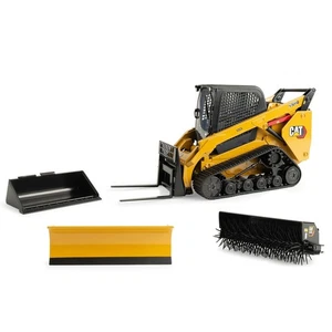 ERTL 1/16 Giallo Alto Dettaglio Caterpillar Tracciabile 272D2 Skid Steer Loader - Foto 1 di 3