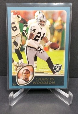2003 Topps Charles Woodson Oakland Raiders #184 - Image 1 of 3