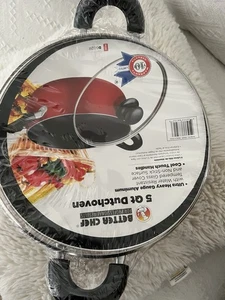 BETTER CHEF 5 Qt Dutchoven with Glass Lid - Metalic Red - Picture 1 of 4
