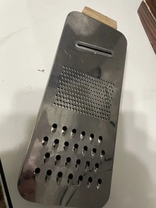 Vintage Metal Cheese Grater Vegetable Grater Shredder with Tray Hong Kong - Picture 1 of 4