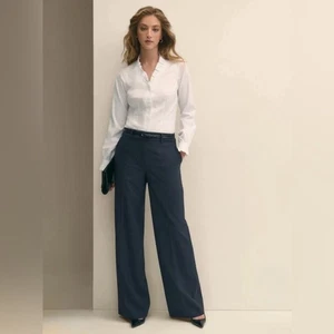 Brooks Brothers 346 Caroline Fit blaue leichte Wollhose für Damen 6 gebraucht, in einwandfreiem Zustand - Bild 1 von 12