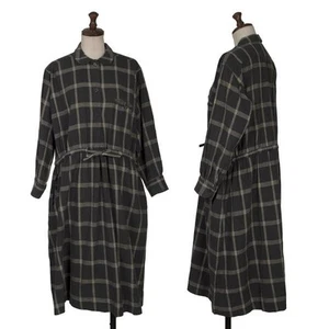 Y's Check Waist Cord Round Collar Dress Size 9(K-156184) - Picture 1 of 12