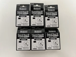 6x Kespon Plus IS-007CM Guard Your ID Stamp Roller Refill Ink Cartridge - NEW! - Bild 1 von 3
