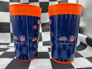 Little Caesars NFL 32oz Plastikbecher 2er Set - Bild 1 von 5