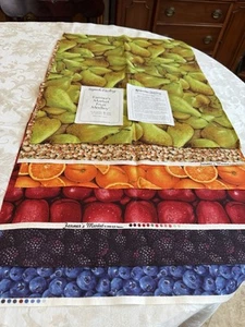RJR Farmer’s Market Fruit Vegetable Food Cotton Fabric Retired HTF 2008 12 FQ - Picture 1 of 16