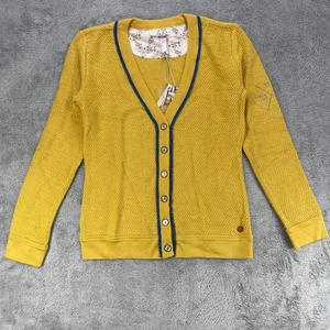435 by Matilda Jane Honey Pot Cardigan Sweater Kids 10 Yellow Waffle Knit - Picture 1 of 12