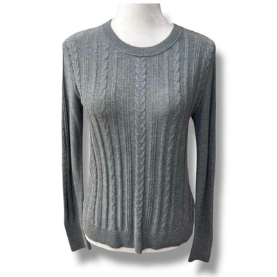 Suéter A New Day Mujer XS Gris Tejido con Cable Pullover Ligero Suave Elastizado Nuevo Foto 1 de 4