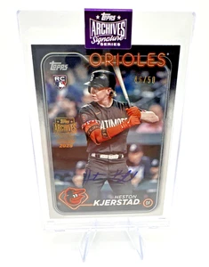2025 Topps Archives 2024 Topps Series 2 Heston Kjerstad Auto 46/50 RC Rookie - Picture 1 of 2