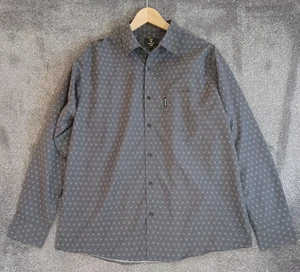 Guinness Mens Shirt Large Charcoal with Pattern Long Sleeve - Picture 1 of 11