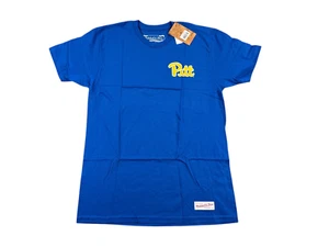 Mitchell & Ness University of Pittsburgh T Shirt Mens Medium Blue Short Sleeve - Picture 1 of 10