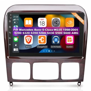 For 1998-2005 Mercedes Benz S Class 9" Android 13.0 Car GPS Stereo Radio CarPlay - Foto 1 di 20