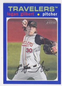 2020 Topps Heritage Minors Logan Gilbert /99 BLUE Parallel - Picture 1 of 1