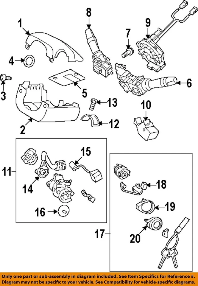 Оригинальный зажим зажигания в сборе для HYUNDAI 07-17 Elantra купе 819182H000 - Изображение 1 из 1