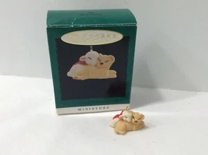NUOVO!! Hallmark "Natale pacifico" leone e agnello ornamento in miniatura 1996 - Foto 1 di 3