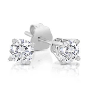 G/I1 1/4 Carat TW Diamond Stud Earrings in 14k White Gold or Yellow Gold - Picture 1 of 9
