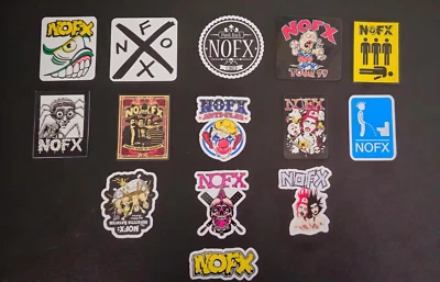 NOFX BAND NOFX Vinyl Stickers Pop Punk Rock Music Band Final Tour 2024 Art Pennywise
